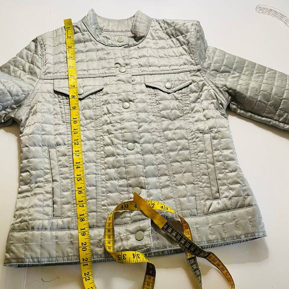 Gap Blush Quilted Full Zip Jacket Size Small - Picture 5 of 6